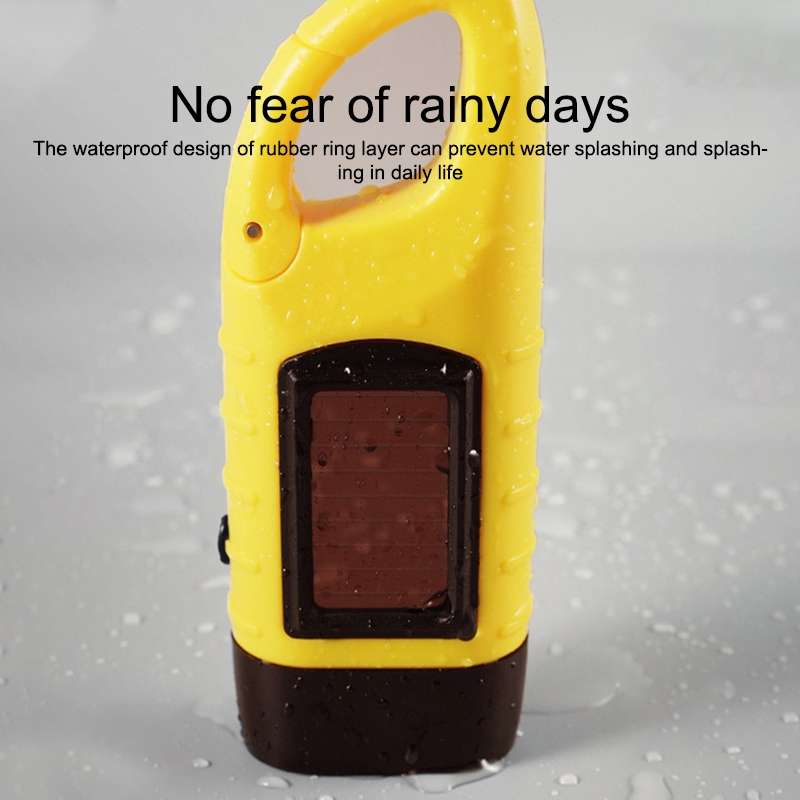 AOTU AT5503 Outdoor Solar Hand-Crank Power Emergency LED Flashlight(Army Green)