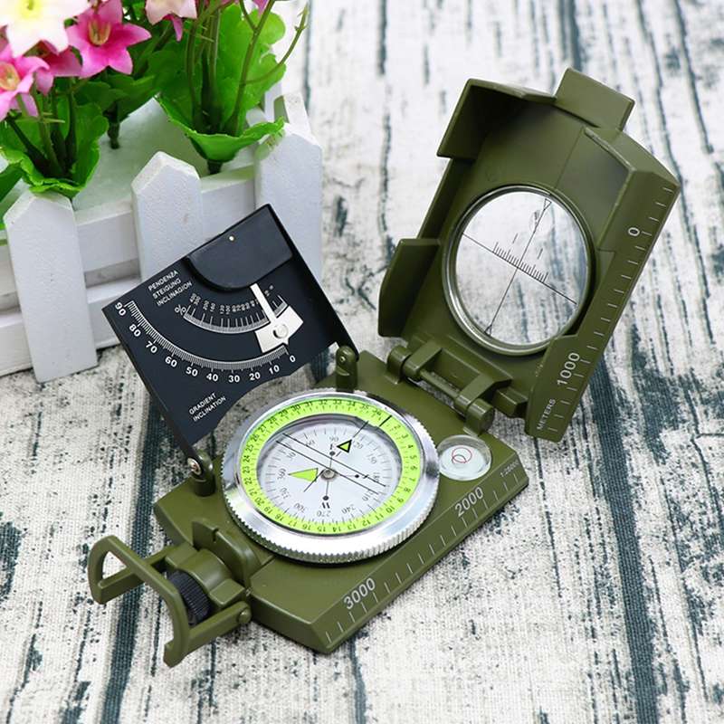 GoldGood K4074 Outdoor Multi-function Military Travel Geology Pocket Prismatic American Compass with