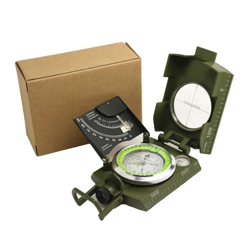 GoldGood K4074 Outdoor Multi-function Military Travel Geology Pocket Prismatic American Compass with