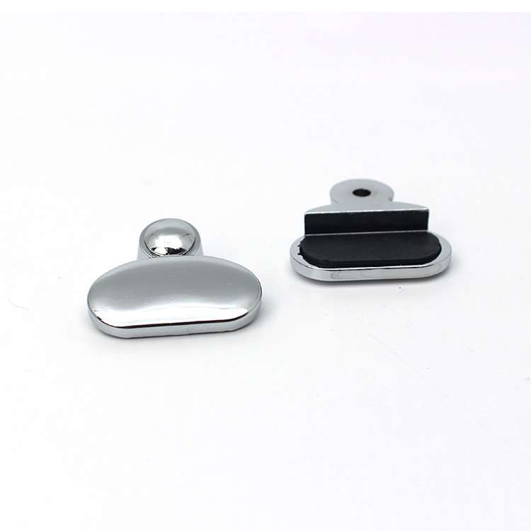 10 PCS Oval Glass Mirror Holder Buckle Fixing Accessories with Screw & Rubber Plug