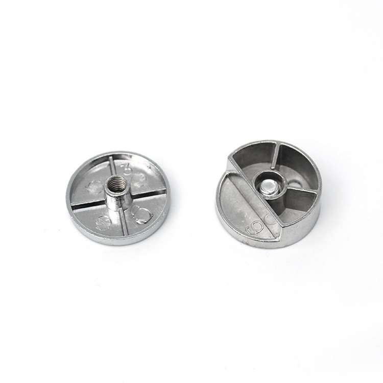 10 PCS Circular Glass Mirror Holder Buckle Fixing Accessories with Screw & Rubber Plug