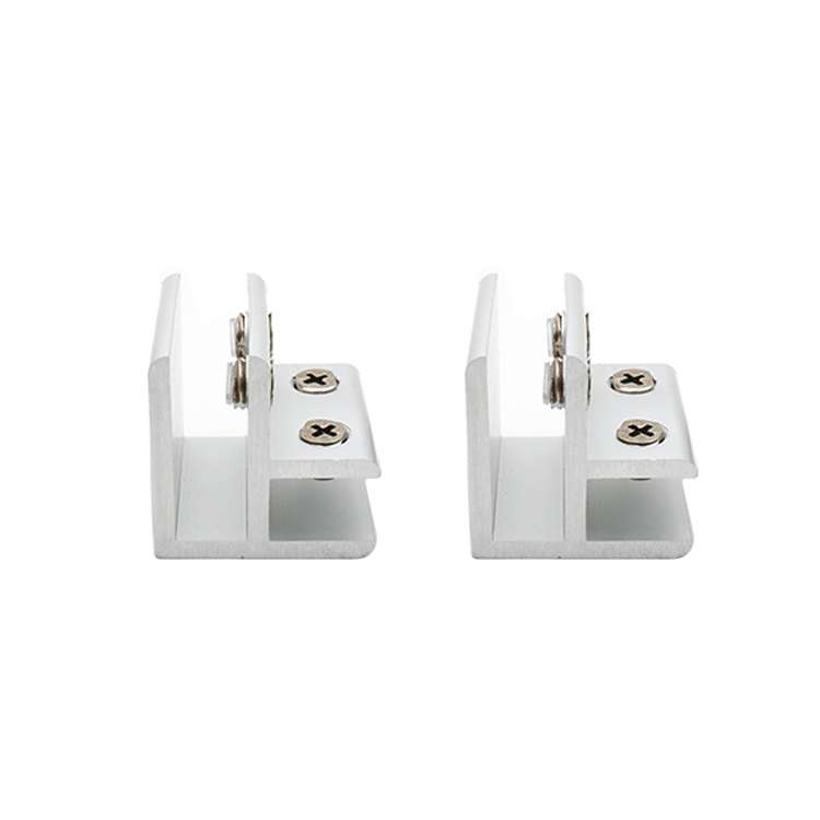 5 PCS Aluminum Alloy Glass Combination Clamp Cabinet Partition Fixing Clip, 90 degrees Cliped 10-12m