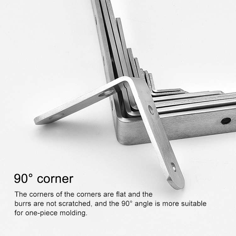 2pcs Stainless Steel 90 Degree Angle Bracket,Corner Brace Joint Bracket Fastener Furniture Cabinet S