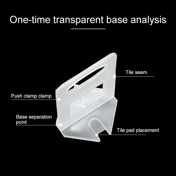 100 PCS 2.5mm Tile Leveling System Clips Kit Wall Floor Tile Spacer Tiling Tool for Paving Locator T