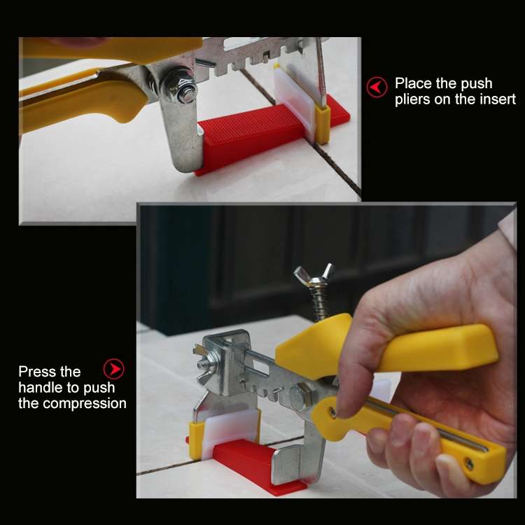 100 PCS 2.5mm Tile Leveling System Clips Kit Wall Floor Tile Spacer Tiling Tool for Paving Locator T