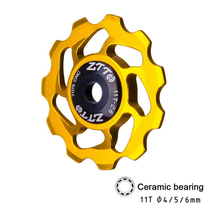 ZTTO 11T 4/5/6 MM Bicycle Derailleur Ceramic Bearing Bicycle Accessories (Blue)