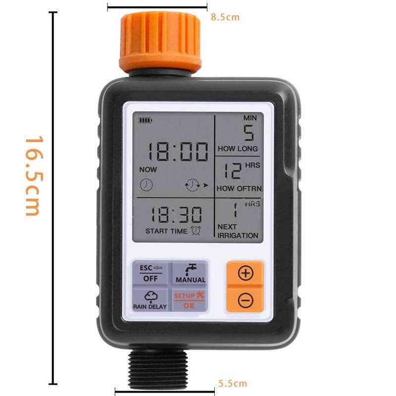 Universal LCD Screen Sprinkler Controller Outdoor Garden Solenoid Valve Timer Automatic Watering Dev