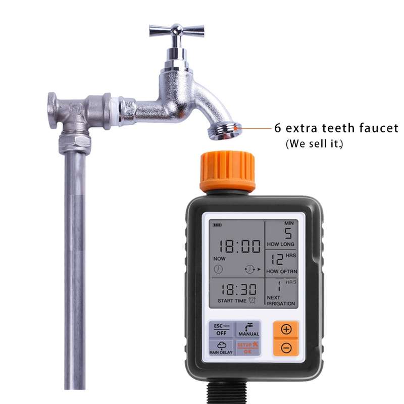 Universal LCD Screen Sprinkler Controller Outdoor Garden Solenoid Valve Timer Automatic Watering Dev