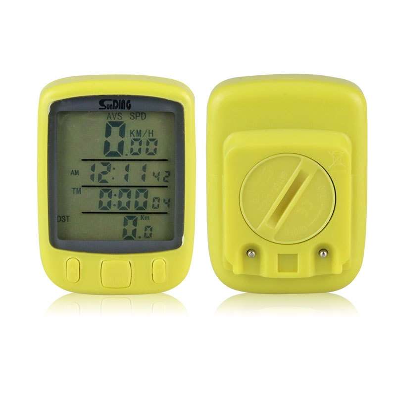 SUNDING 563A Bike Bicycle Waterproof Wired LCD Screen Luminous Mileage Speedometer Odometer, English