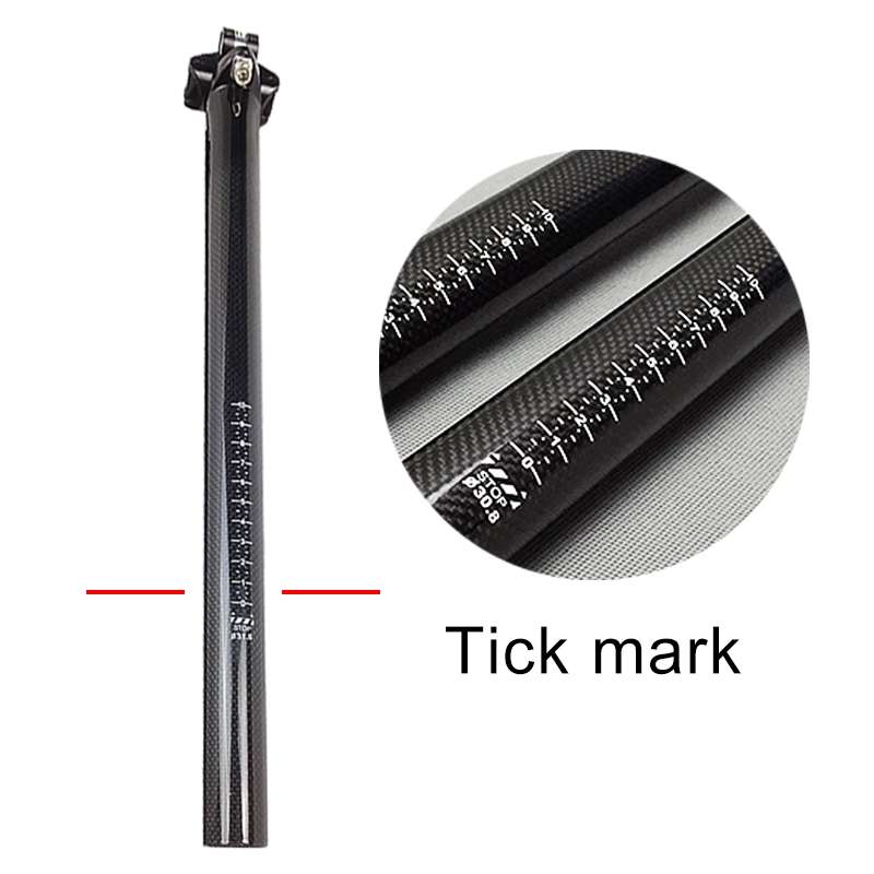 TOSEEK 3K Carbon Fiber Mountain Bike Road Bike Bicycle Seat Tube Seatpost Seat Fitting Seat Pole Bic