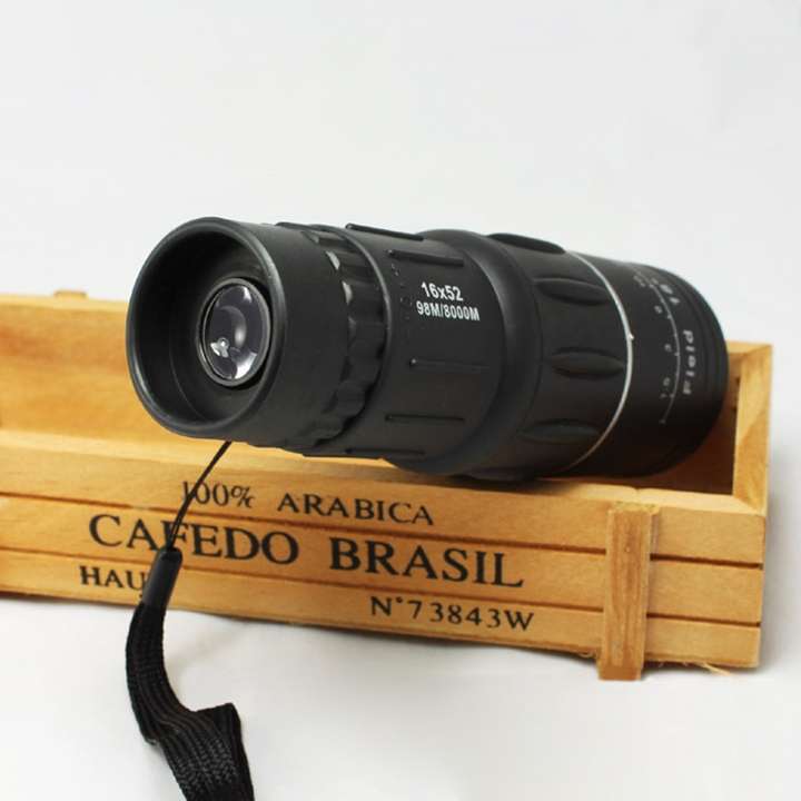 16x52 Portable Professional High Times High Definition Dual Focus Zoom Monocular Telescope