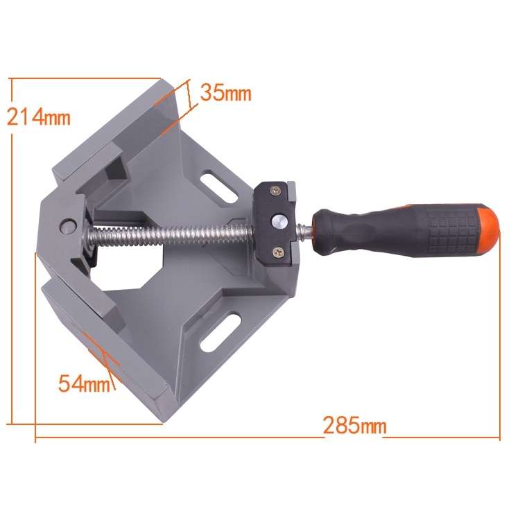Aluminum Single Handle 90 Degree Right Angle Clamp Angle Clamp Woodworking Frame Clip Right Angle Fo
