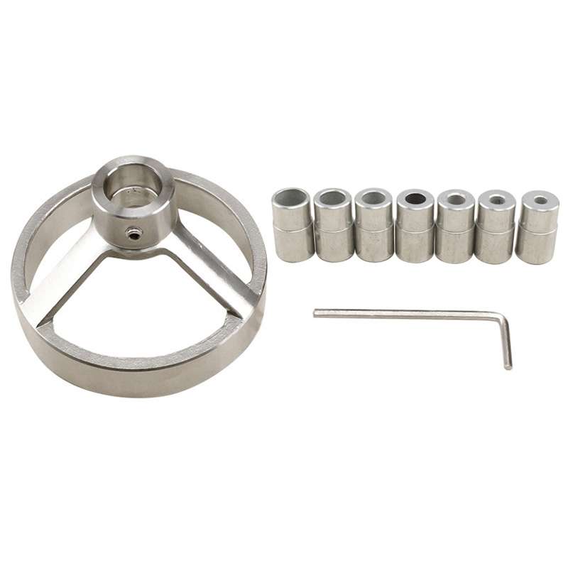 9 in 1 Drill Guide Vertical Pocket Hole Jig 5/6/7/8/9/10/12mm Drill Bit Hole Locator Stainless Steel