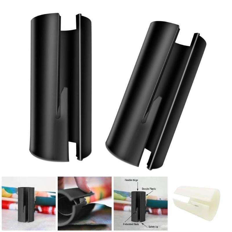 Paper Cutting Tool Cylinder Paper Cutter Wrapping Paper Cutter(Black)
