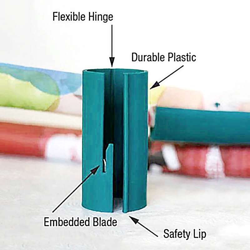 Paper Cutting Tool Cylinder Paper Cutter Wrapping Paper Cutter(Black)