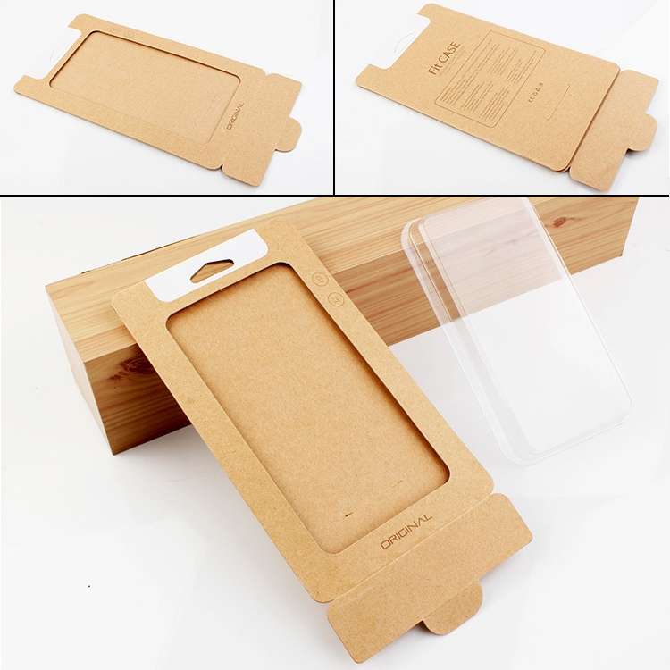 50 PCS High Quality Cellphone Case Kraft Paper Package Box for iPhone (4.7 inch)Available Size: 148m