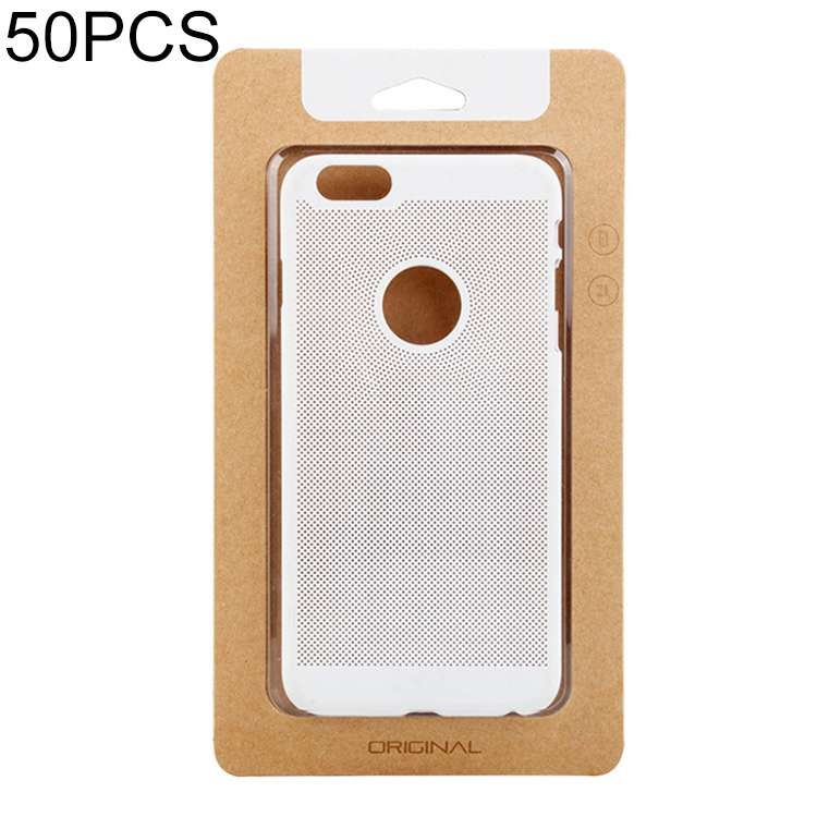 50 PCS High Quality Cellphone Case Kraft Paper Package Box for iPhone (5.5 inch) Available Size: 164