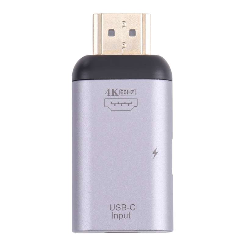 2 in 1 4K 60Hz Mini DP Male to USB-C / Type-C Charging + USB-C / Type-C Female Adapter