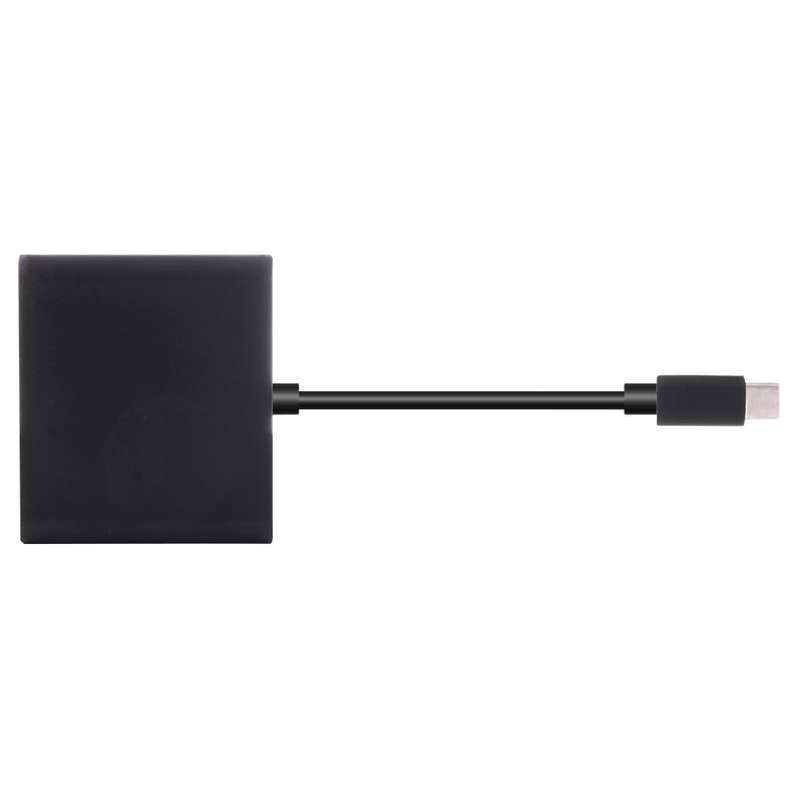 USB-C / Type-C 3.1 Male to USB-C / Type-C 3.1 Female & HDMI Female & USB 3.0 Female Adapter(Silver)