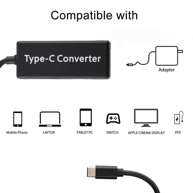 65W 5 Pin MagSafe Series to USB-C / Type-C Converter for MacBook (White)