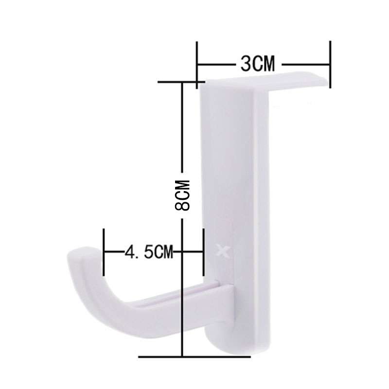 Universal Headphone Hanger PC Monitor Desk Headset Stand Holder Hook(Black)