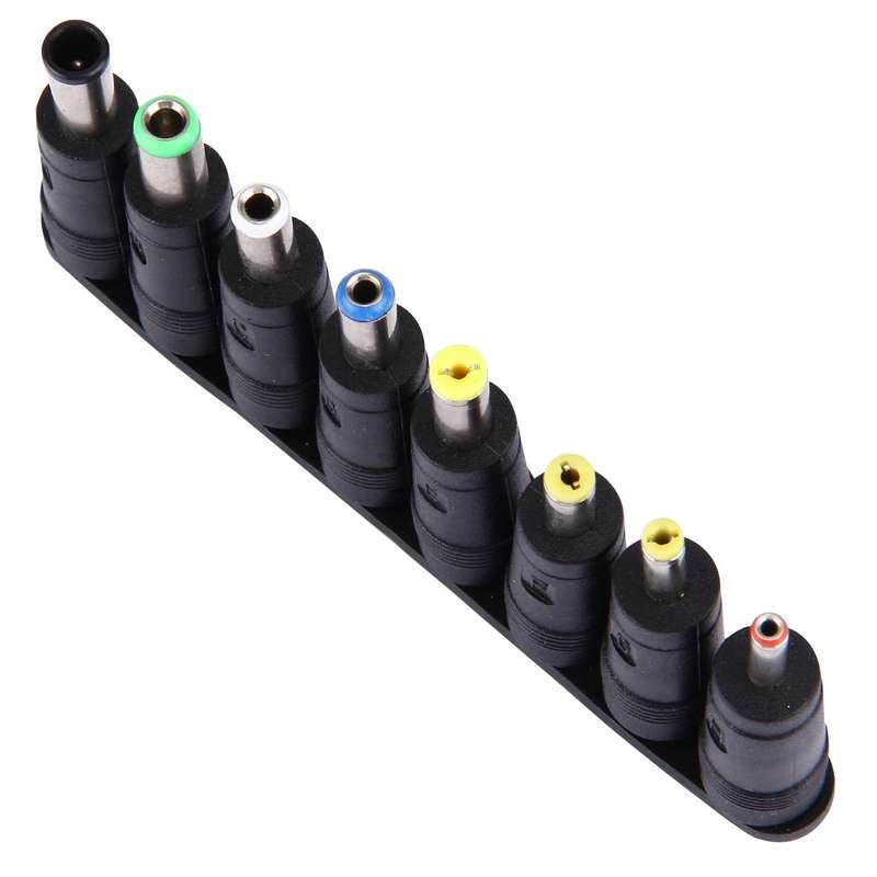 5.5x2.1mm Female to Multiple Male Interfaces 8 in 1 Power Adapters Set for HP / Sony / Acer / ASUS /