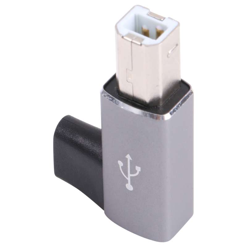 USB-C / Type C Female to USB 2.0 B MIDI Male Adapter for Electronic Instrument / Printer / Scanner /