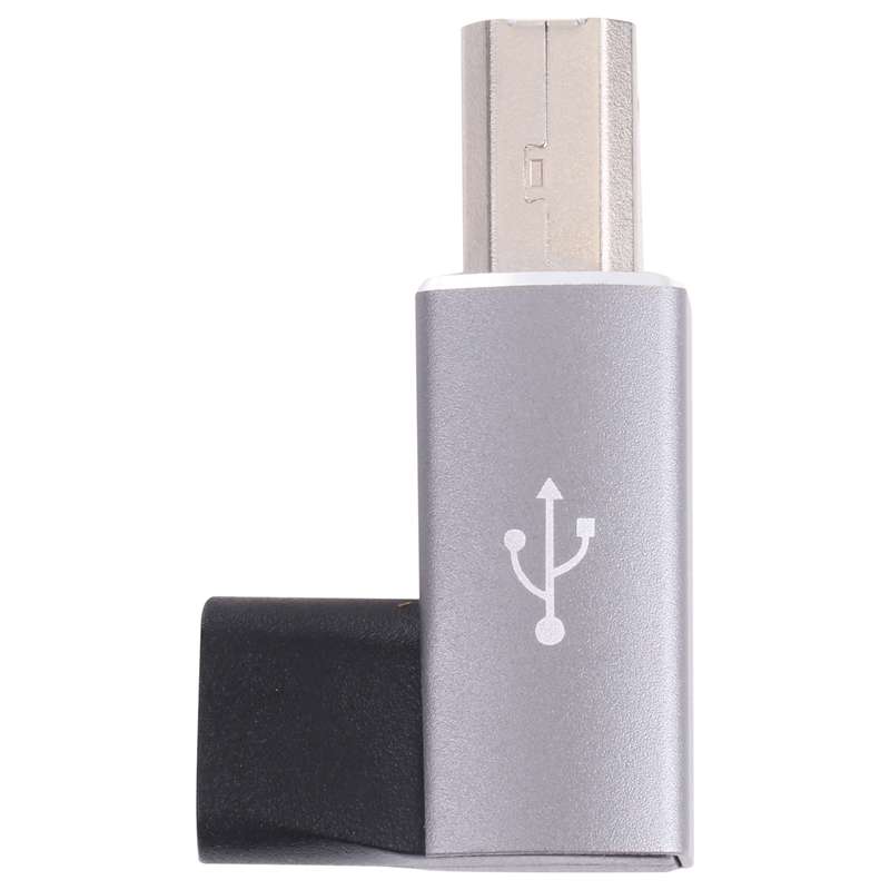 USB-C / Type C Female to USB 2.0 B MIDI Male Adapter for Electronic Instrument / Printer / Scanner /