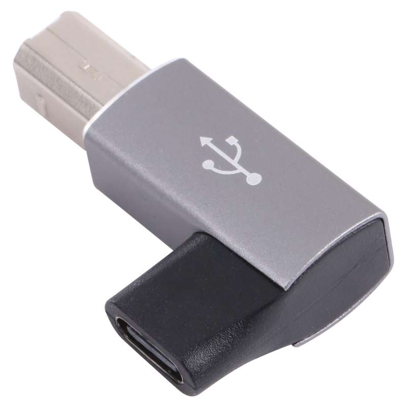 USB-C / Type C Female to USB 2.0 B MIDI Male Adapter for Electronic Instrument / Printer / Scanner /