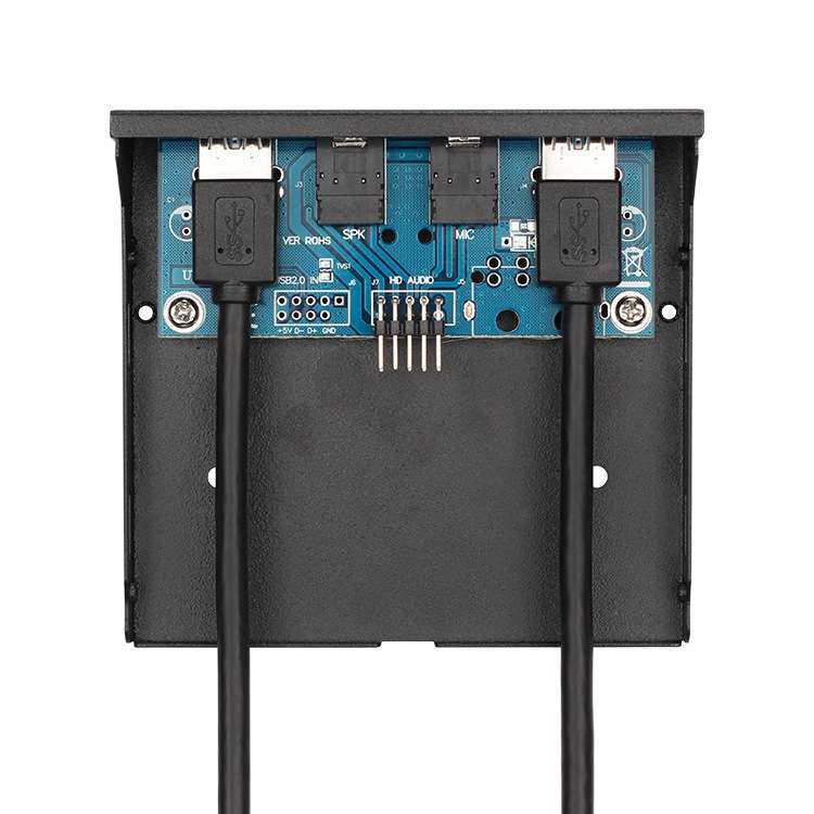 2 Ports + HD-AUDIO USB 3.0 Front Panel Data Hub