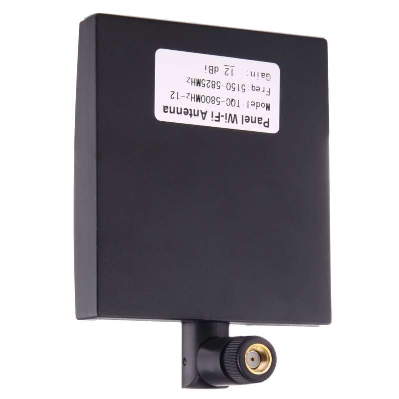 12dBi SMA Male Connector 5.8GHz Panel WiFi Antenna(Black)