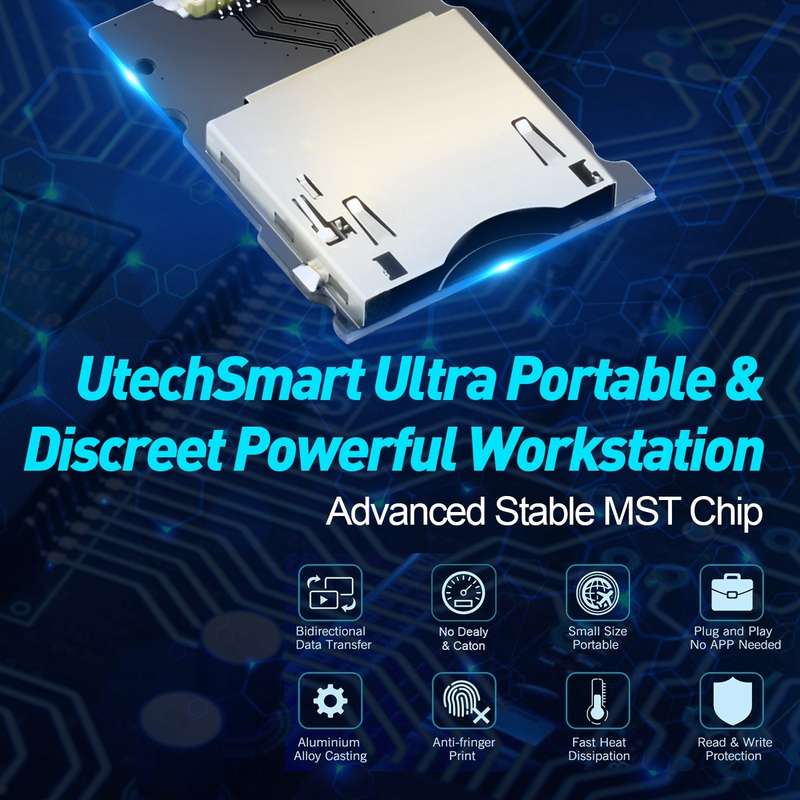 Rocketek CR316 USB3.1 Gen2 CFexpress Type B Card Reader(Silver Grey)