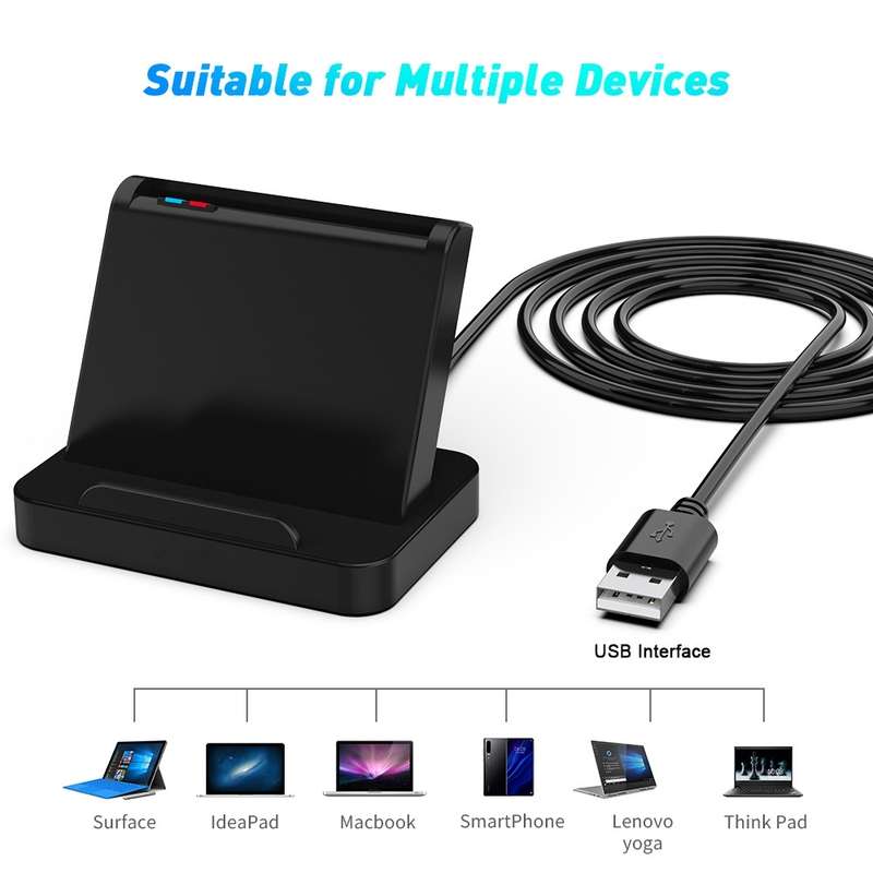 Rocketek CR318-C Type-C Smart Card / SIM / ID / CAC Card Reader