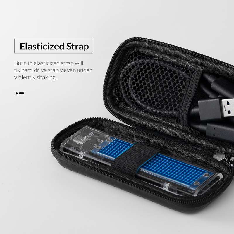 ORICO-M2PH01-BK-BP M.2 Hard Drive EVA Case Storage Bag (Black)