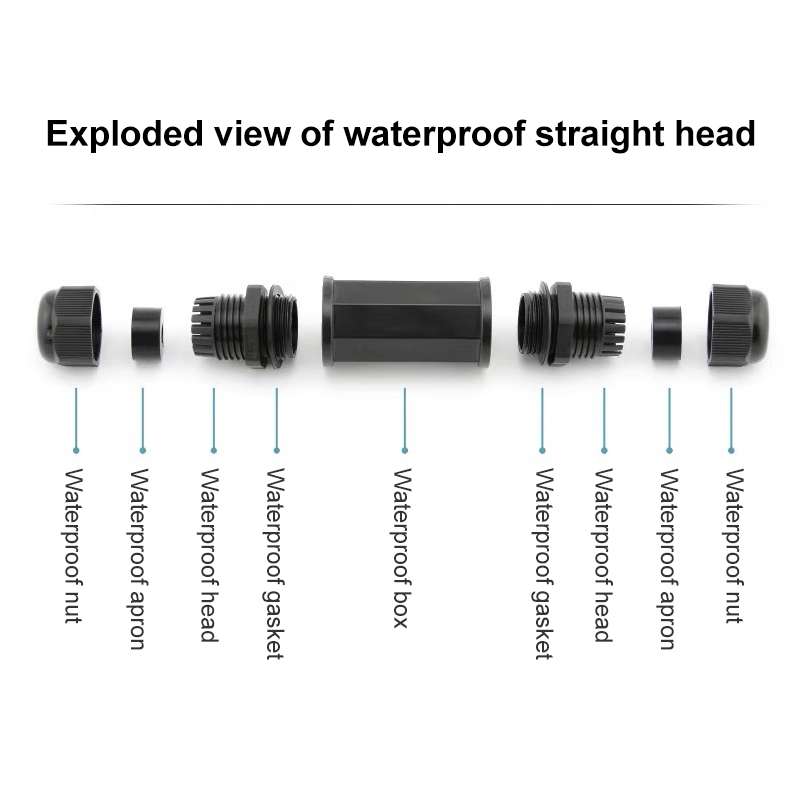 RJ45 Waterproof Connector Double Head Lan Coupler Adapter