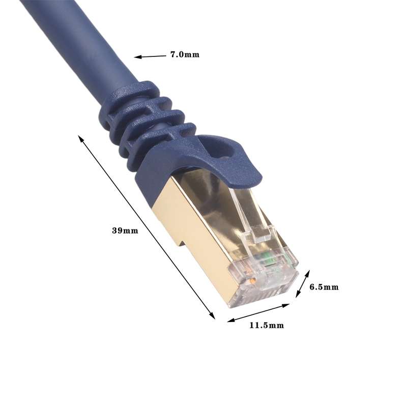 REXLIS 2m CAT6 Retractable Flat RJ45 Ethernet Network LAN Cable(Black)