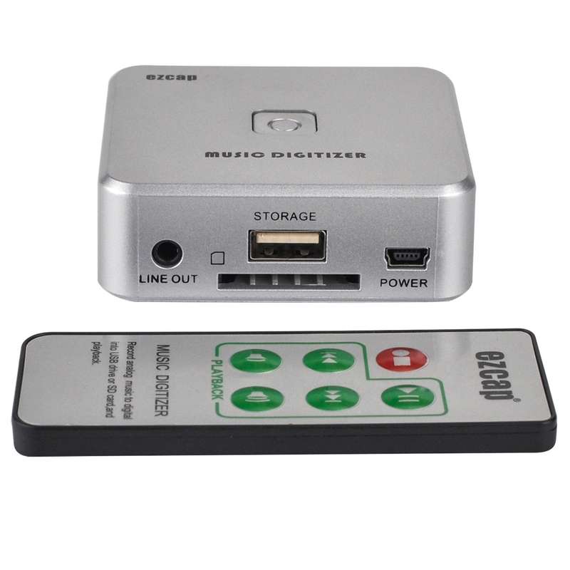 EZCAP241 Audio Capture Recorder Adapter Card, 3.5mm RCA R/L Analog Audio to MP3 Music Digitizer Conv