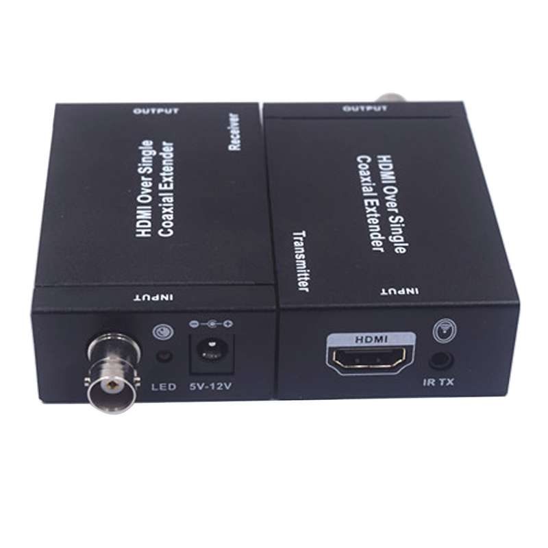 NK-C100IR 1080P HDMI Over Single Coaxial Extender Transmitter + Receiver with IR Coaxial Cable, Sign
