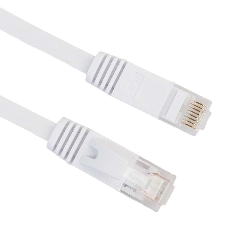 10m CAT6 Ultra-thin Flat Ethernet Network LAN Cable, Patch Lead RJ45 (Orange)