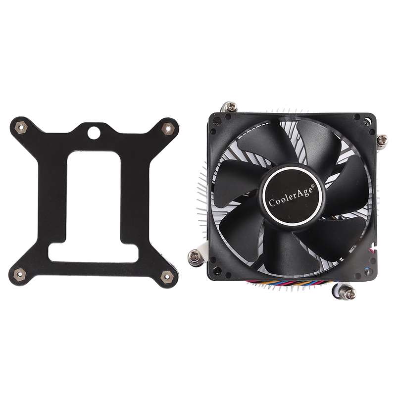 4Pin CPU Cooler Mute Silent Fan Thickened Aluminum Heat Sink for Intel 1155 / 1150 / 1151