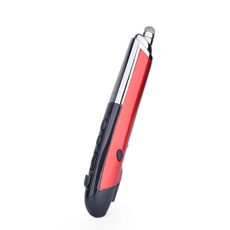 PR-08 6-keys Smart Wireless Optical Mouse with Stylus Pen & Laser Function (Black)
