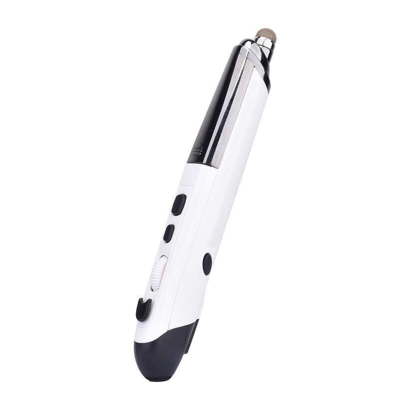 PR-08 6-keys Smart Wireless Optical Mouse with Stylus Pen & Laser Function (Black)