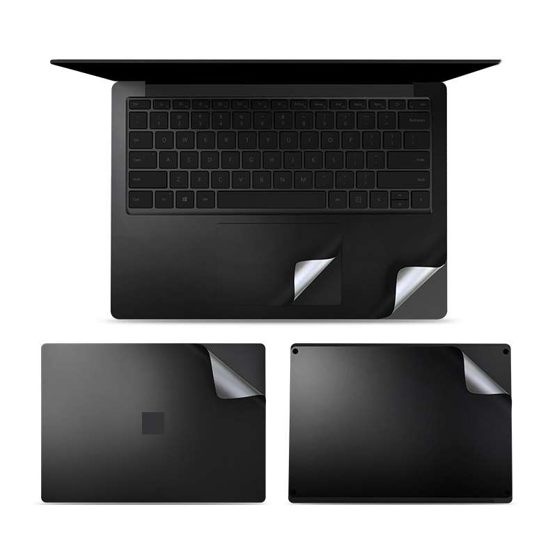 4 in 1 Notebook Shell Protective Film Sticker Set for Microsoft Surface Laptop 3 13.5 inch (Grey)
