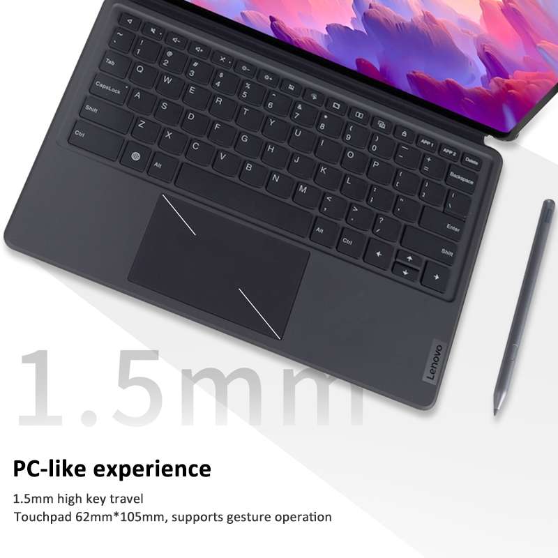 Original Lenovo Magnetic Suction Keyboard with Detachable Holder Set for Lenovo Pad Pro 12.7