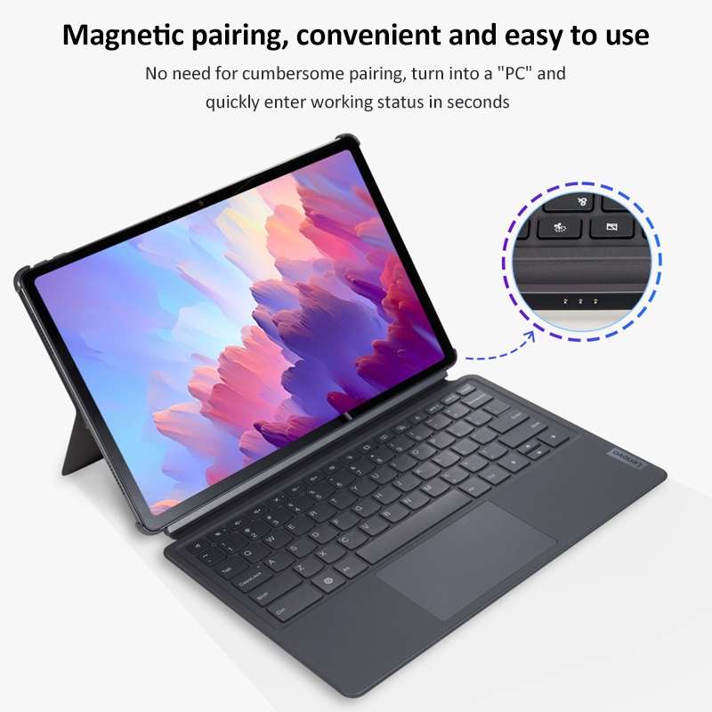 Original Lenovo Magnetic Suction Keyboard with Detachable Holder Set for Lenovo Pad Pro 12.7