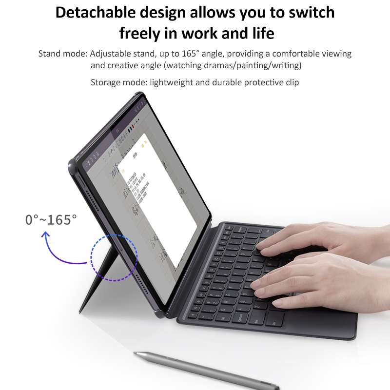 Original Lenovo Magnetic Suction Keyboard with Detachable Holder Set for Lenovo Pad Pro 12.7