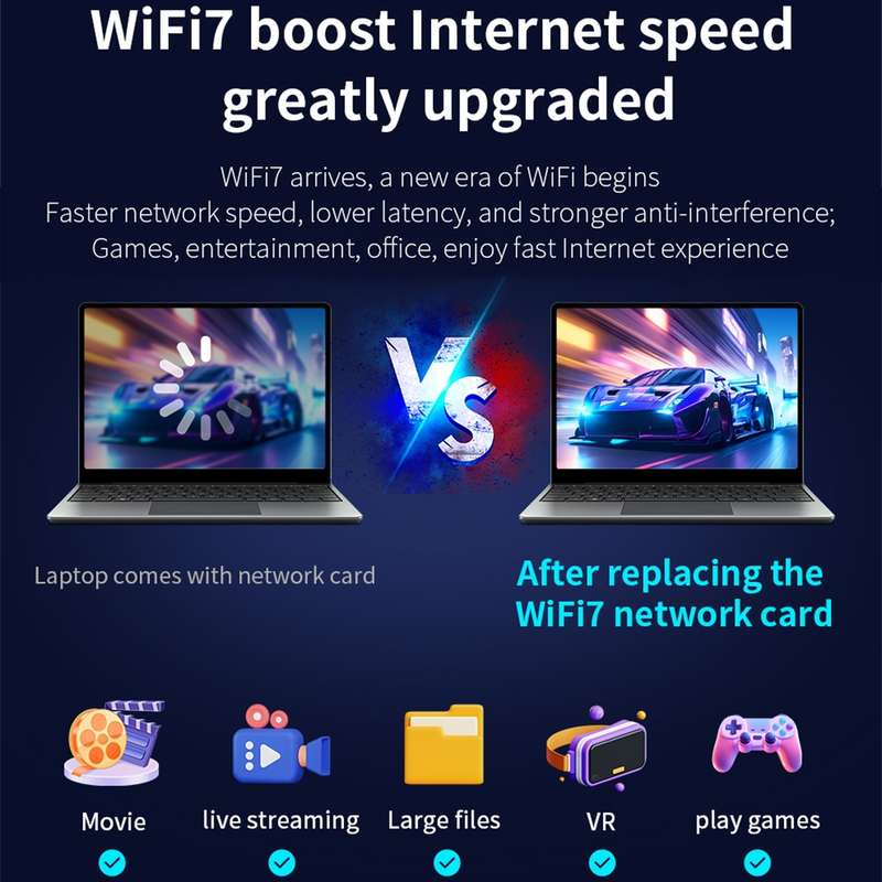 COMFAST CF-BE200-M WiFi7 BT5.4 Tri-Band Wireless Network Adapter M.2 Network WiFi Module