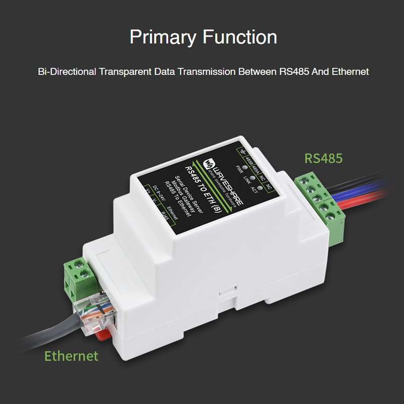 Waveshare RS485 to RJ45 Module TCP/IP to Serial Converters