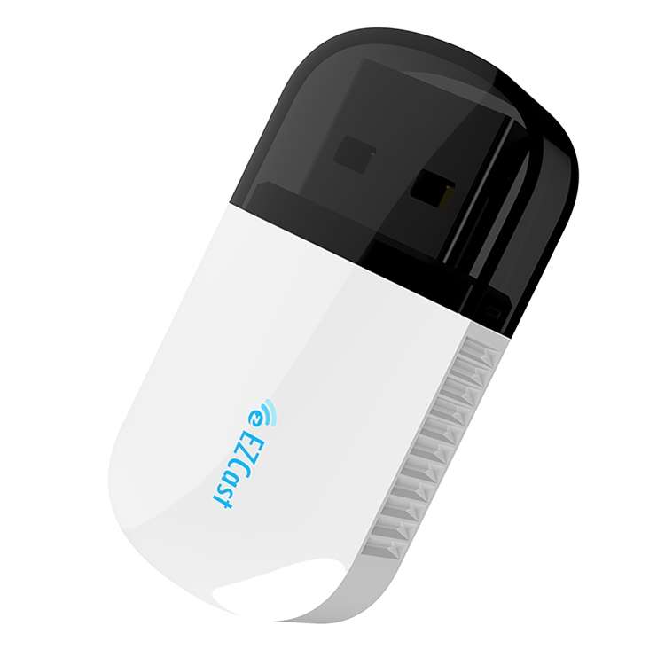 EZCast EZC-5200BS 600Mbps Dual Band WiFi + Bluetooth USB 2.0 Wireless Adapter (White)