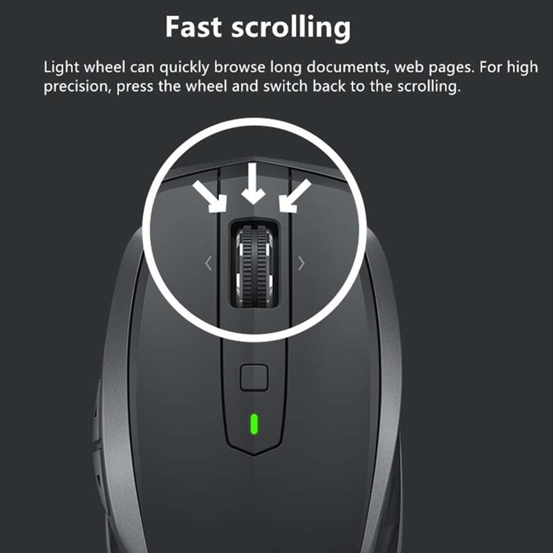 Logitech MX Anywhere 2S 4000DPI Bluetooth + Unifying Dual-mode Rechargeable Symmetrical Design Wirel